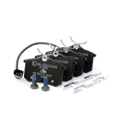 Image of 7M3698451, 7M3698451B, 7M3698451C, 7M3698451E brake pad set ATE 13.0460 2859.2 incl. wear warning contact with caliper screws accessories