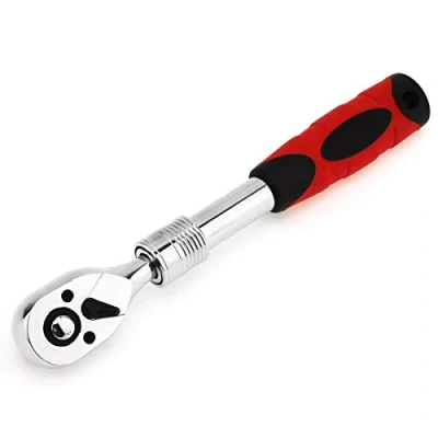 Image of ChgImposs HAD_207 3/8 Inch Drive Standard Ratchet Wrench, Flexible 72 Tooth Extendable Telescopic Socket Spanner Wrench Allen Key Length Hand Tools