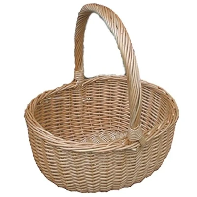 Image of Red Hamper S004/HOME Wicker Buff Hollander Shopping Basket