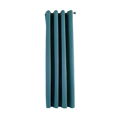 Image of Gardinenbox Newyork 201920600 Opaque Curtain Height 160 x Width 140 cm Pack of 1 Thermal Blackout Eyelets Sound Absorbing Oeko Tex UV Protection Tiebacks