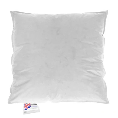 Image of HOMESCAPES Duck Feather and Down Cushion Pad 40 x cm (16 16) Inner Insert Filler with 100% Cotton Proof Cover Hypoallergenic RDS Certified Machine Washable