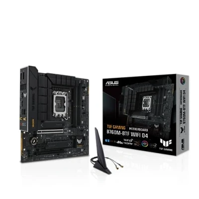 Image of ASUS TUF Gaming B760M BTF WiFi D4 Motherboard Socket Intel LGA 1700 (Intel B760, mATX, DDR4 Memory, PCIe 5.0, 2X M.2, 6, Thunderbolt 4, Aura Sync)