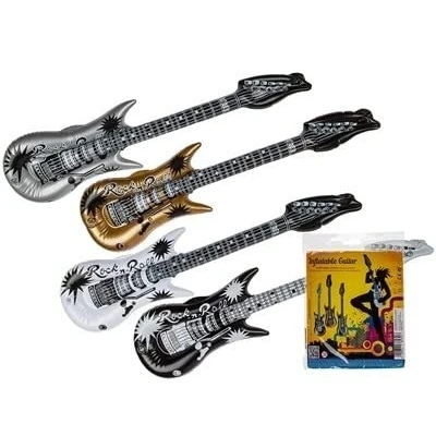 Image of Toyland® Inflatable Guitar 4 Assorted Colours 1 Chosen At Random