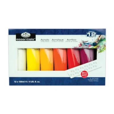 Image of Royal &amp; Langnickel 120ml Acrylic Painting Colour (Pack of 12),Orange
