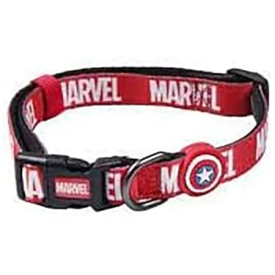 Image of Cerdá For Fan Pets Printed Dog Collar with Marvel Motifs and Resistant Fabric Made of 100% Polyester Metal Clip Ornament Official License