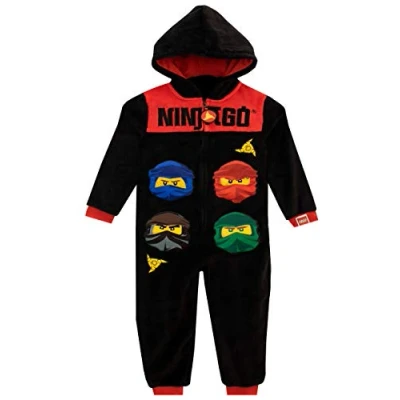 Image of Lego Boys Onesie Ninjago Black 9 10 Years