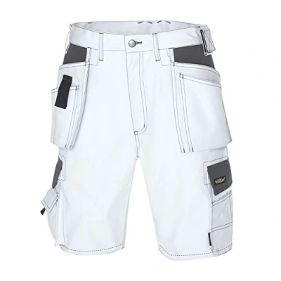 Image of teXXor 4344 64 &quot;Bermuda&quot; Work Shorts, White/Grey, Size