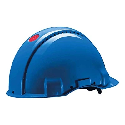 Image of 3M Hard Hat, Uvicator, Ratchet, Ventilated, Blue, G3000NUV BB