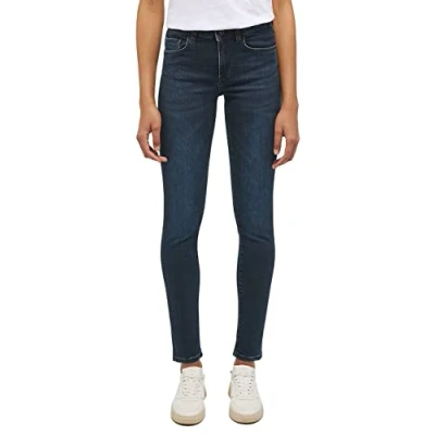 Image of MUSTANG Women&#039;s Style Shelby Slim Jeans, Dark Blue 882, 33W x 34L