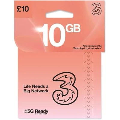 Image of Three Mobile Pay As You Go SIM