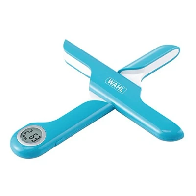 Image of WAHL Compact Folding Scale, Kitchen Weighing Scales, Digital, 5kg Capacity, Cooking and Baking Travel Camping, Portable, Pocket Sized, LCD Display, Blue