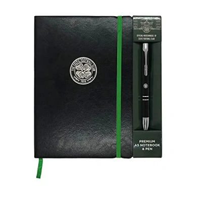 Image of Celtic FC Notebook &amp; Pen A5 Executive Premium OFFICIAL Football Gift