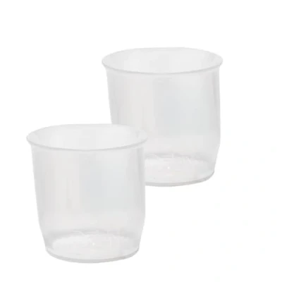 Image of Doidy Mini Cup Set of 2, for Newborn &amp; Baby 0 Months +, Open Measuring Suitable Water Milk, Ergonomic Slanted Design Feeding Liquids (Translucent White)