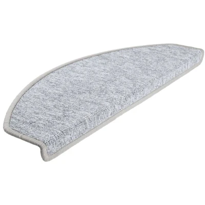 Image of vidaXL Stair Mats 10 pcs 65x24x4 cm Light Grey