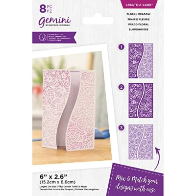 Image of Gemini Decorative Gatefold Create a Card Metal Die Floral Meadow