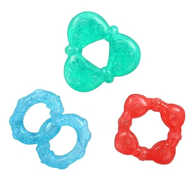 Image of Bright Starts Stay Cool Teethers, Water Filled &amp; Chillable, BPA Free Teething Toy, Ages 3 Months+, Unisex, Pack