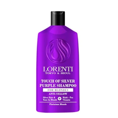 Image of Lorenti Purple Hair Shampoo For Anti Yellow Blonde Touch Of Silver 630 ml