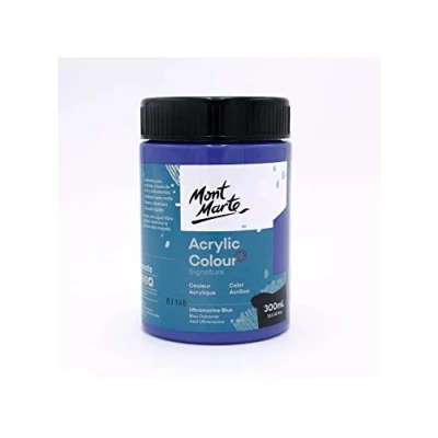 Image of MONT MARTE MSCH3019 Ultramarine Blue Acrylic Paint 300ml