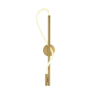 Image of Maytoni Tau Modern Integrated LED Wall Lamp Gold 3000K