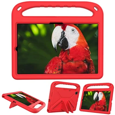 Image of for Samsung Galaxy Tab A7 10.4 inch (2020) SM T500/T505 Tablet Case Kids Friendly Lightweight Shockproof Cover with Handle Stand Red