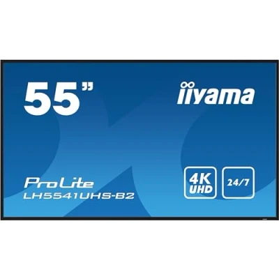 Image of iiyama 55 3840x2160, 4K UHD IPS panel, 1% Haze, Landscape and, W128829870 (panel, and Portrait mode, Speakers 2x 10W, VGA, 3x HDMI)