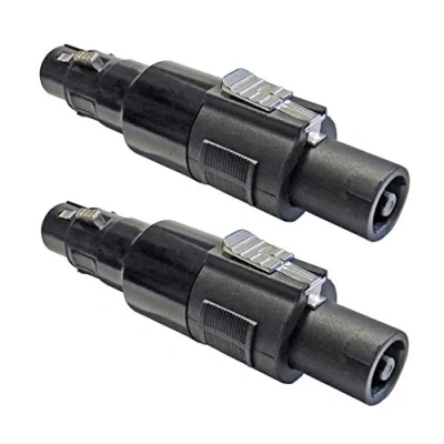 Image of Keepdrum ADA038 Speakon Adaptor Connector XLR Female to 2 Pieces