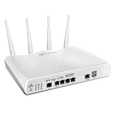 Image of DrayTek Vigor 2862AC Quad WAN 802.11ac 5GHz Wireless Router for ADSL, VDSL and Ethernet based Broadband with 3G/4G LTE Support