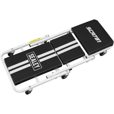 Image of Sealey Compact Steel Creeper/Seat with 6 Wheels