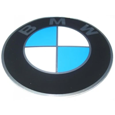 Image of BMW Wheel Hub Cap Badge Roundel Emblem 36131122132 Genuine