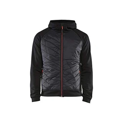 Image of Blaklader 346325269956XXL Hybrid Sweater, Black/Red, Size XXL
