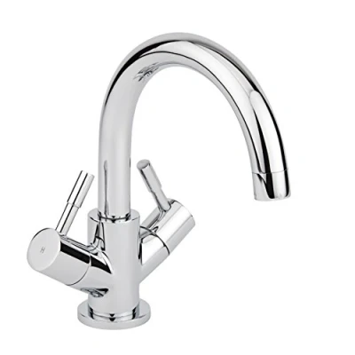Image of Milano Mirage Modern Mono Bathroom Basin Mixer Tap Swivel Spout Chrome