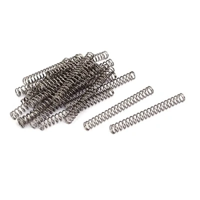 Image of sourcingmap Compression Spring,304 Stainless Steel,4mm OD,0.5mm Wire Size,40mm Free Length,Silver Tone,20Pcs