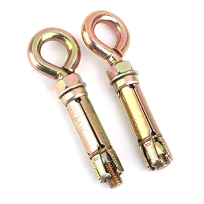 Image of 2pcs 16mm Rawl Expansion Bolts Closed Hook Anchor Eyebolt Wall Concrete Brick