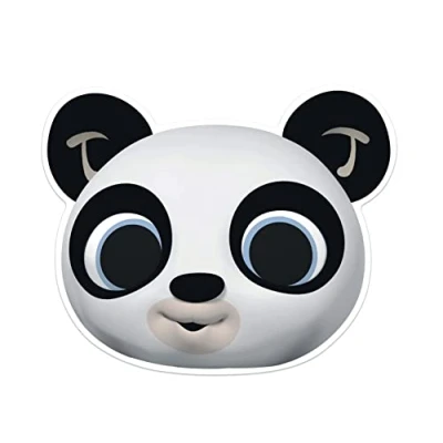 Image of Star Cutouts SM425 Pando Single Panda Cardboard Face Mask