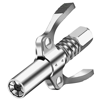Image of Disnace Grease Gun Mouthpiece, G Coupler for Double Handle Coupling Mouthpiece Nipple Universal 10000 PSI Suitable All Types of Guns
