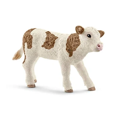 Image of SCHLEICH 13802 Simmental calf Farm World Toy Figurine for children aged 3 8 Years