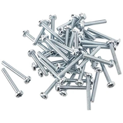 Image of Machine Screws/Bolts Zinc Plated (BZP) Pozi Pan Head Mch Screw M4 4mm x 30mm (Pack of 50)