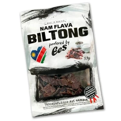 Image of Nam Flava Original Biltong from Namibia 50g dried meat, beef jerky, high protein, savoury snack