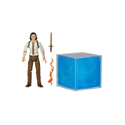 Image of Hasbro Avengers F3437 Premium Gear Legends Tesseract Electronic Role Play Accessory with Light FX, Marvel Studios’ Loki Roleplay Item and Figure, Multi, Standard Size