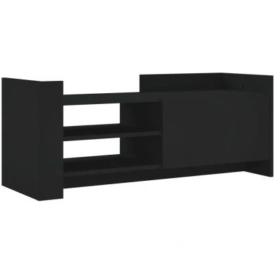 Image of vidaXL TV Cabinet Black 100x35x40 cm Engineered Wood