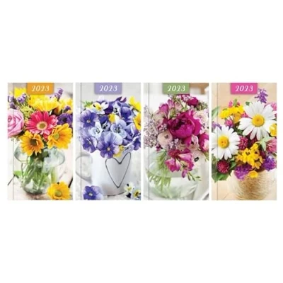 Image of 2025 Diary Slim Size 2Week to View Diaries Floral Photographic Full Year Random