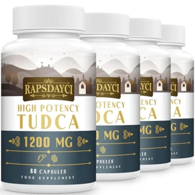 Image of Ultra Strength TUDCA (1200mg Per Serving), 240 Capsules Tauroursodeoxycholic Acid, Liver Support Supplement, Enhances Proper Bile Production, Boosts Digestion and Immune System