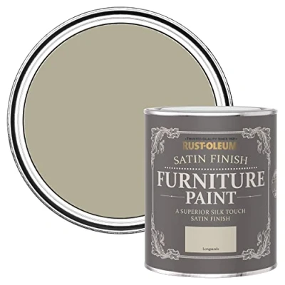Image of Rust Oleum Beige Furniture Paint in Satin Finish Longsands 750ml