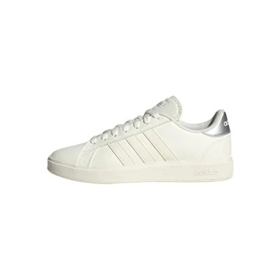Image of adidas Women&#039;s Grand TD Lifestyle Court Casual Shoes, core White/Off White/Silver met, 8 UK