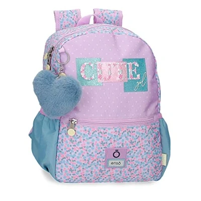 Image of Enso Cute girl Purple Preschool Backpack 25x32x12 cm Polyester 9,6L