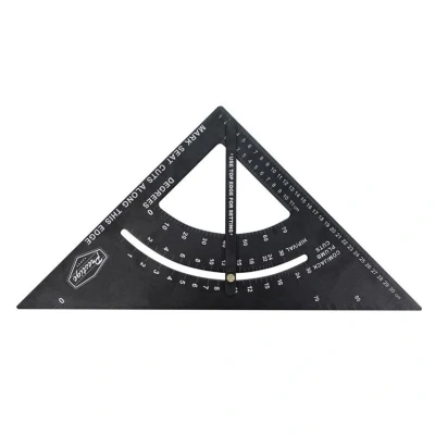 Image of Faithfull FAICSQA12CNC Prestige Adjustable Quick Roofing Square Black Aluminium 300mm (12in)