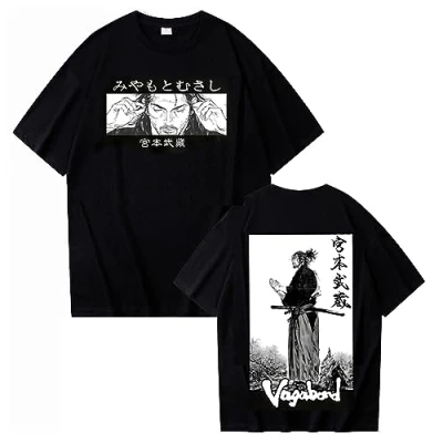 Image of xhomeshop Anime Vagabond T Shirts Musashi Miyamoto Summer Pullover Tee Cosplay Sweatshirts