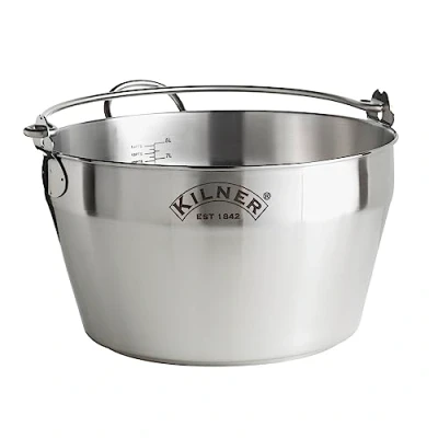 Image of Kilner Silver Stainless Steel Preserving Jam Pan
