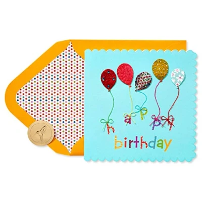 Image of Papyrus Birthday Card (Birthday Balloons)