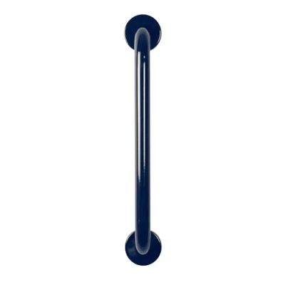 Image of Croydex AP501134 450 mm Safety Support Rail Stainless Steel Blue Grab Bar for Bathroom